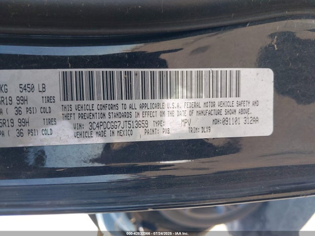 Dodge 2018 2018 3C4PDCGG7JT513659 Image 9