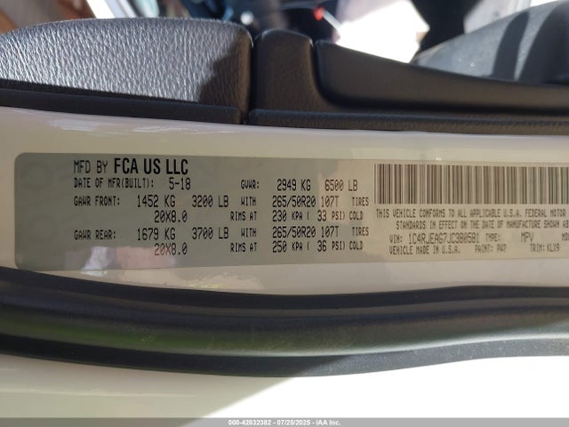 1C4RJEAG7JC380581 Jeep 2018
