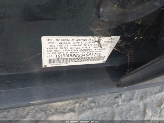 2003 ACURA TL 19UUA56633A081146 Photo 8