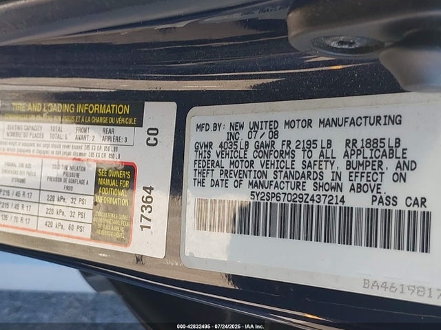 Продаж на аукціоні авто 2009 Pontiac Vibe, vin: 5Y2SP67029Z437214, номер лоту: 42832495