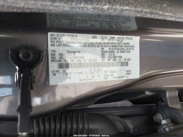 Ford 2014 2014 1FADP3K29EL253715 Image 9