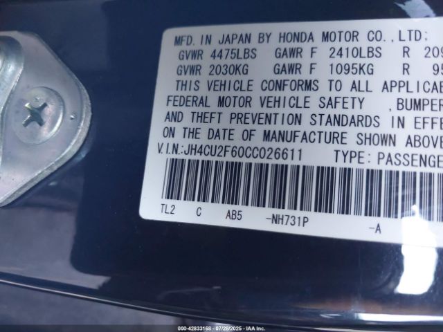 2012 ACURA TSX JH4CU2F60CC026611 Photo 8