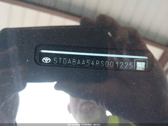 5TDABAA54RS001225 Toyota a25a-fxs, 5nm