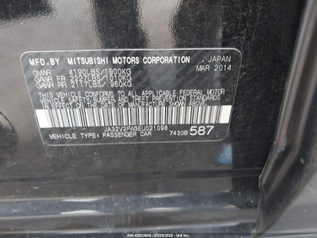 2014 MITSUBISHI LANCER JA32V2FW3EU021098 Photo 8