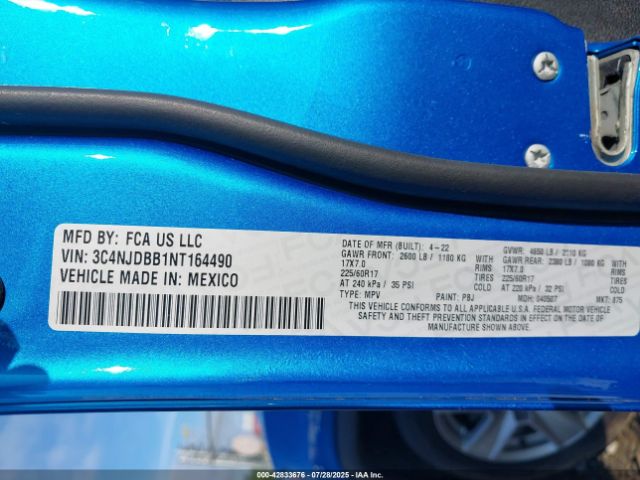 2022 JEEP COMPASS 3C4NJDBB1NT164490 Photo 8