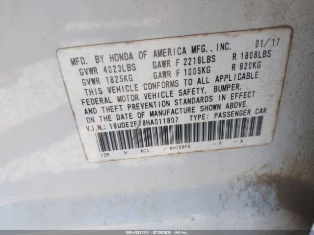 2017 ACURA ILX 19UDE2F78HA011807 Photo 8