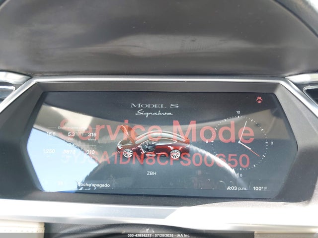 2012 TESLA MODEL S 5YJSA1DN8CFS00650 Photo 6