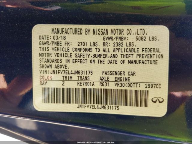 2018 INFINITI Q60 JN1FV7EL4JM631175 Photo 8
