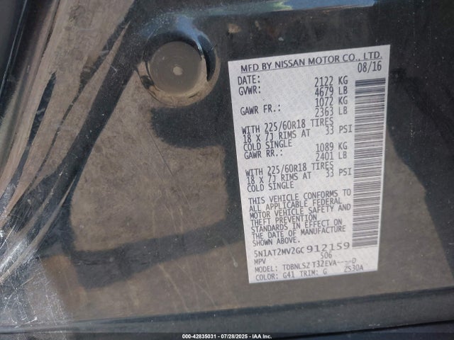 Nissan 2016 2016 5N1AT2MV2GC912159 Image 9