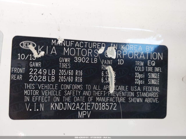 KIA dohc gdi gamma 2014 KNDJN2A21E7018572 Image 9