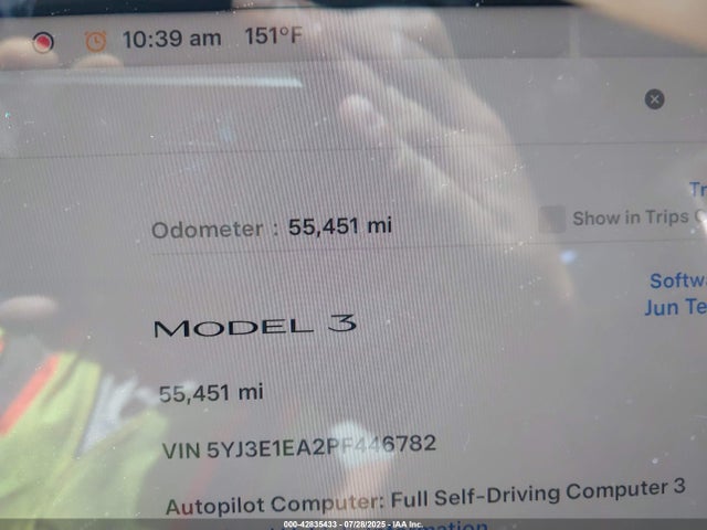 2023 TESLA MODEL 3 5YJ3E1EA2PF446782 Photo 6