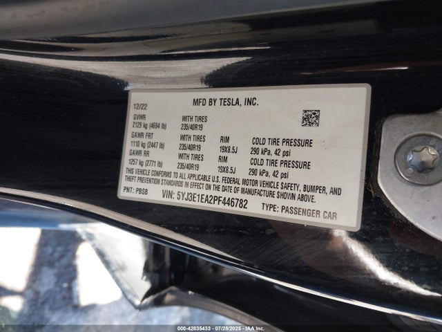 2023 TESLA MODEL 3 5YJ3E1EA2PF446782 Photo 8