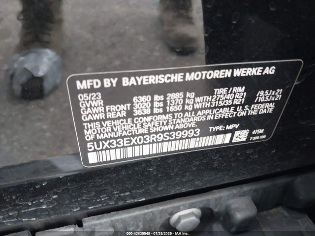 5UX33EX03R9S39993 BMW X6