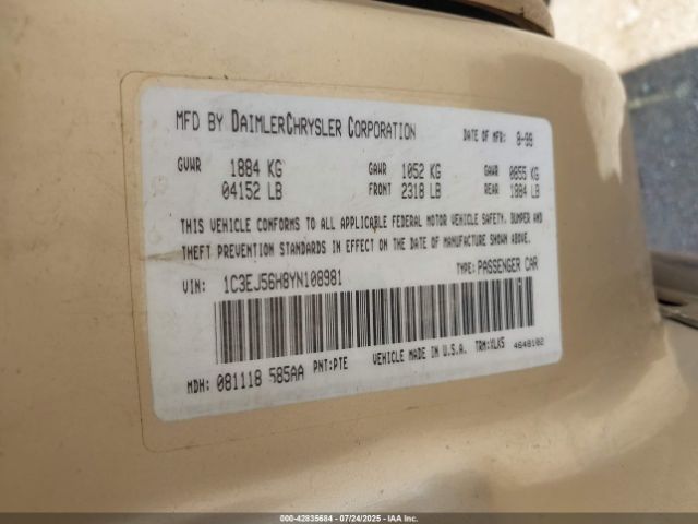 2000 CHRYSLER CIRRUS 1C3EJ56H8YN108981 Photo 8