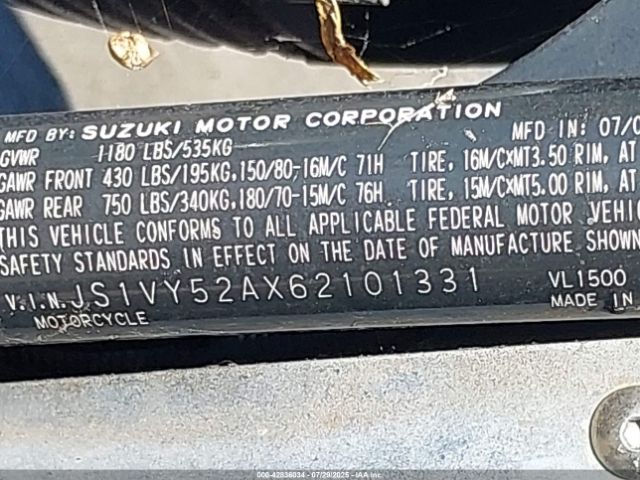 2006 SUZUKI C90 JS1VY52AX62101331 Photo 8