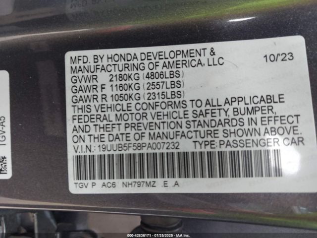 2023 ACURA TLX 19UUB5F58PA007232 Photo 8