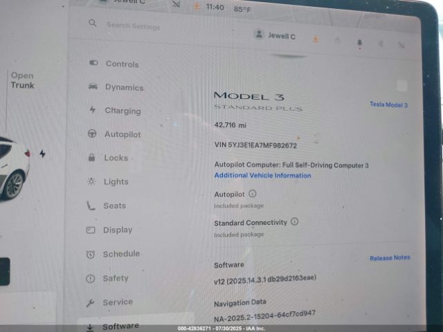 2021 TESLA MODEL 3 5YJ3E1EA7MF982672 Photo 6