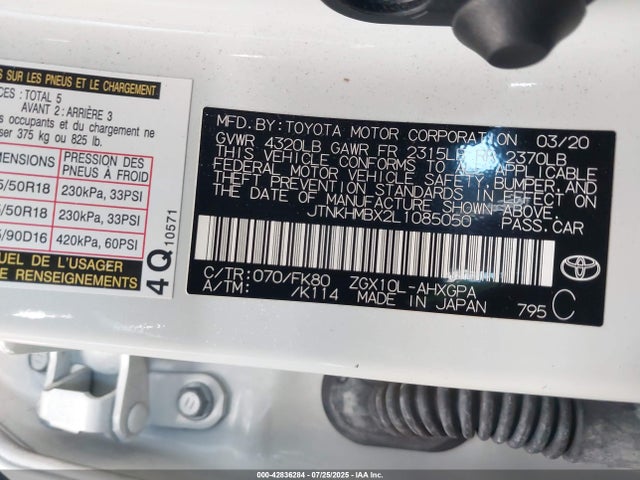 JTNKHMBX2L1085050 Toyota 3zr-fae