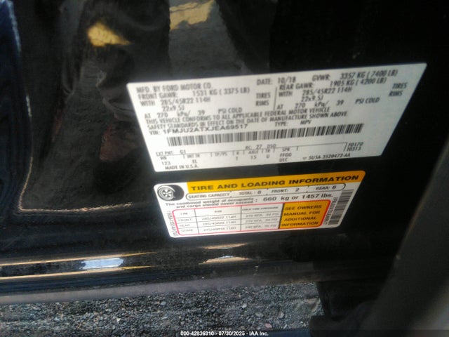 1FMJU2ATXJEA69517 Ford 3.5l gtdi