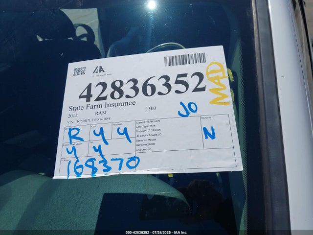 RAM 1500 2015 1C6RR7LT7FS703854 Image 18