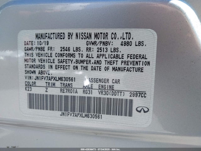 JN1FV7APXLM630561 Infiniti 2020