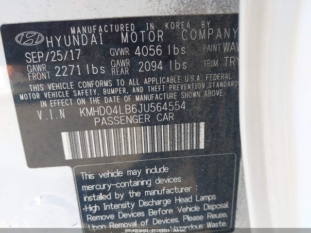 KMHD04LB6JU564554 Hyundai g 1.6 dohc t-gdi