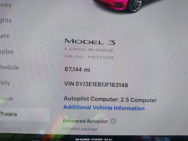 2018 TESLA MODEL 3 5YJ3E1EB1JF183149 Photo 6