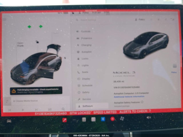 Tesla 2019 2019 5YJ3E1EA5KF325480 Image 19