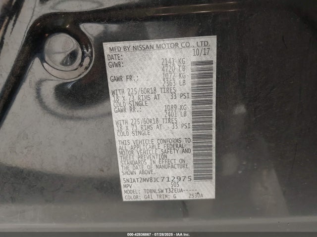 Nissan 2018 2018 5N1AT2MV8JC712975 Image 9