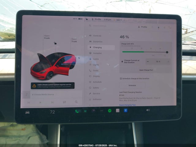 42837043 :رقم المزاد ، 5YJ3E1EA5KF483835 vin ، 2019 Tesla Model 3 Long Range/mid Range/standard Range/standard Range Plus مزاد بيع