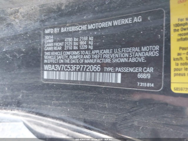 WBA3V7C53FP772066 BMW 428i
