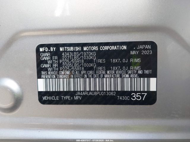2023 MITSUBISHI OUTLANDER SPORT JA4ARUAU8PU013062 Photo 8