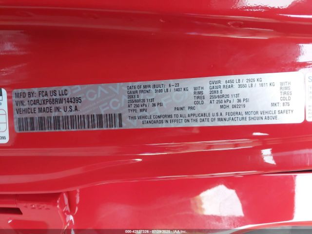 2024 JEEP WRANGLER 4XE 1C4RJXP68RW144395 Photo 8