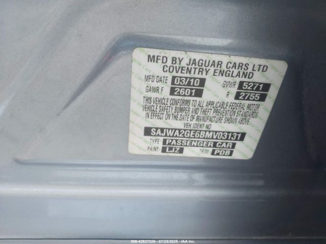 2011 JAGUAR XJ SAJWA2GE6BMV03131 Photo 8