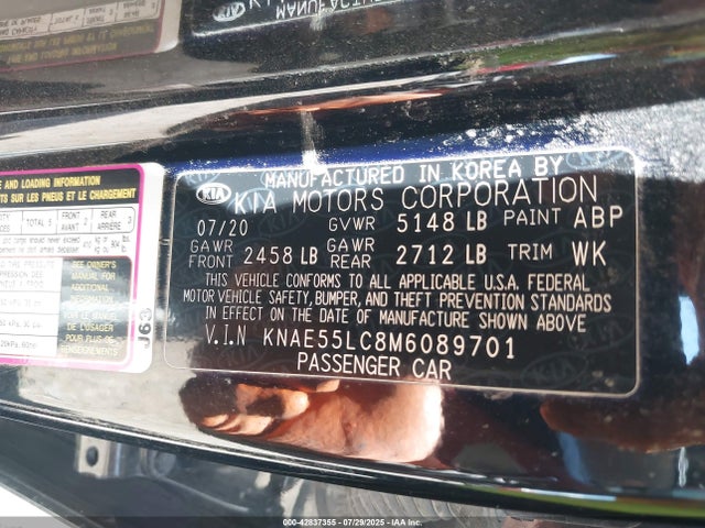 KIA tgdi lambda ii 2021 KNAE55LC8M6089701 Image 9