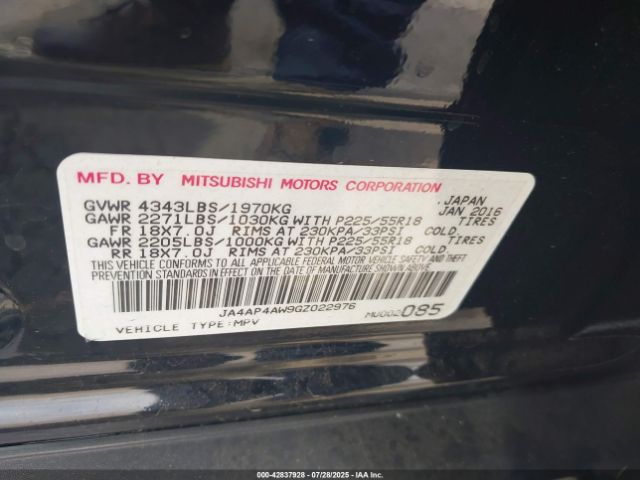 2016 MITSUBISHI OUTLANDER SPORT JA4AP4AW9GZ022976 Photo 8