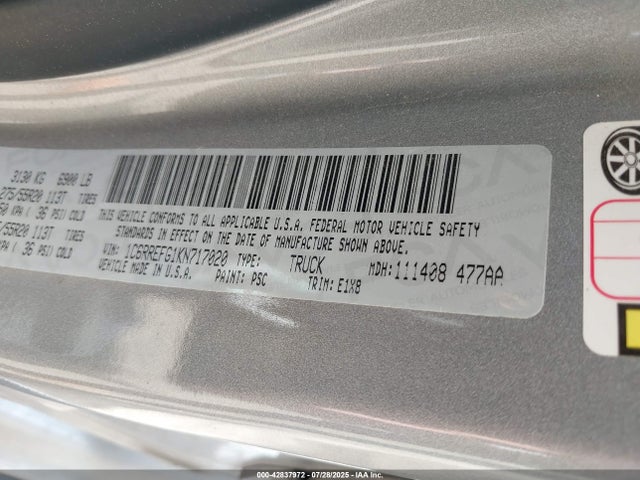 RAM 2019 2019 1C6RREFG1KN717020 Image 9