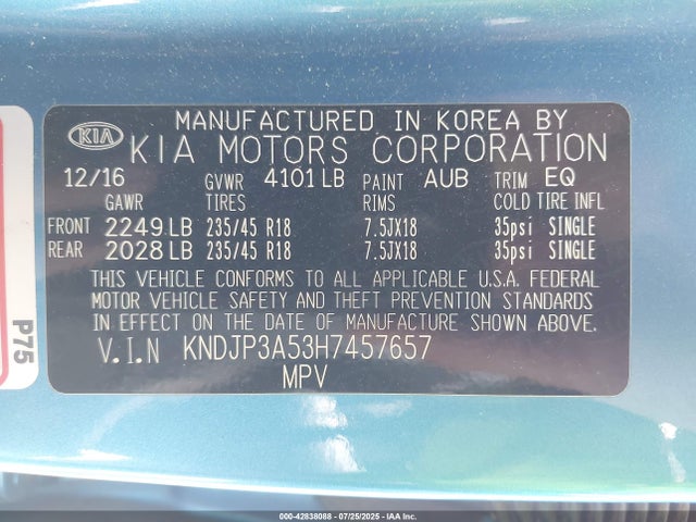 KNDJP3A53H7457657 KIA gdi