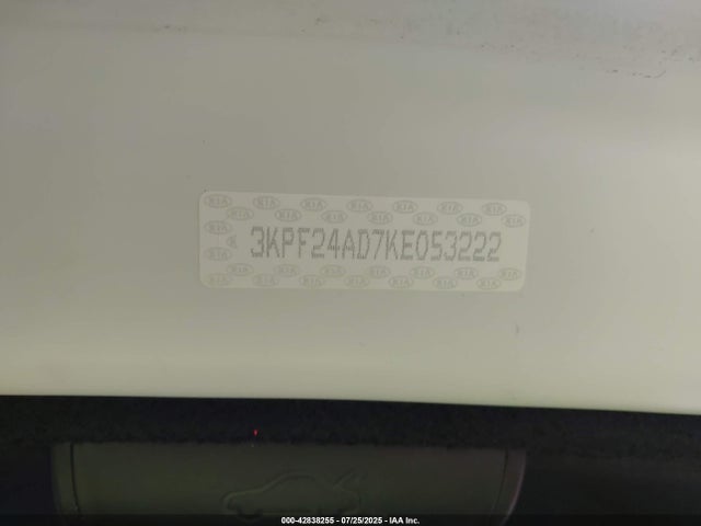 3KPF24AD7KE053222 KIA mpi nu