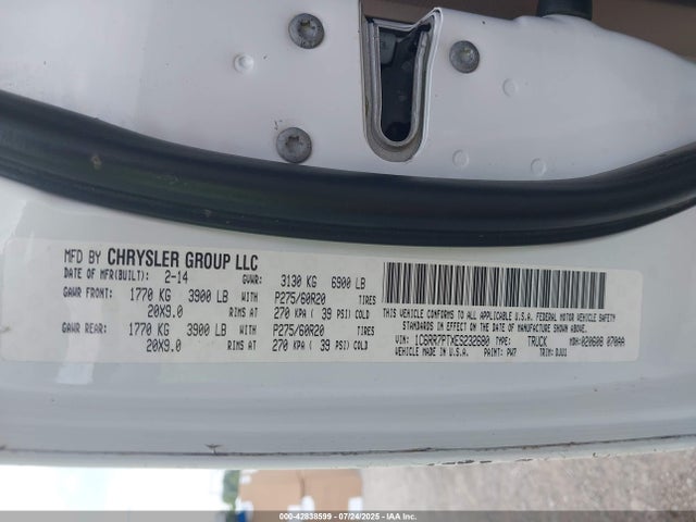 RAM 1500 2014 1C6RR7PTXES232680 Image 9