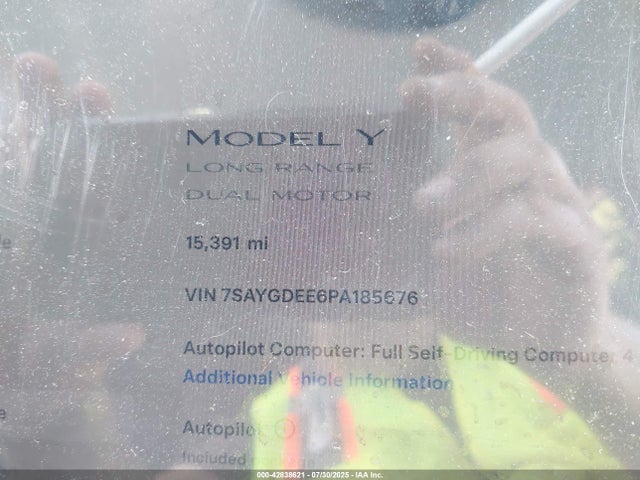2023 TESLA MODEL Y 7SAYGDEE6PA185676 Photo 6
