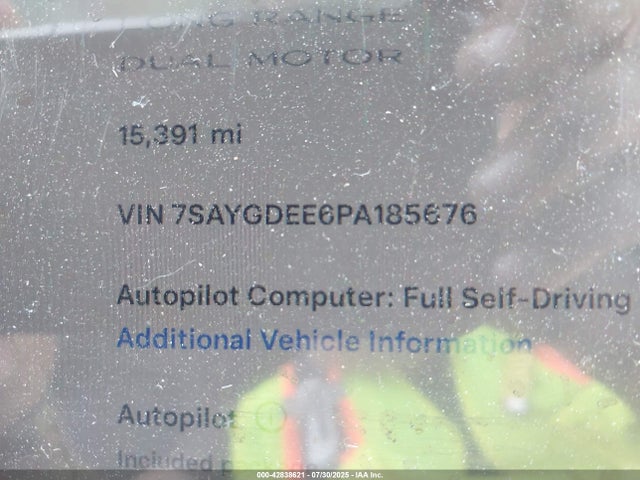 2023 TESLA MODEL Y 7SAYGDEE6PA185676 Photo 8