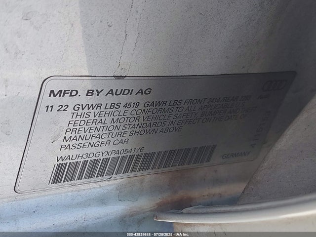 WAUH3DGYXPA054176 Audi 2023