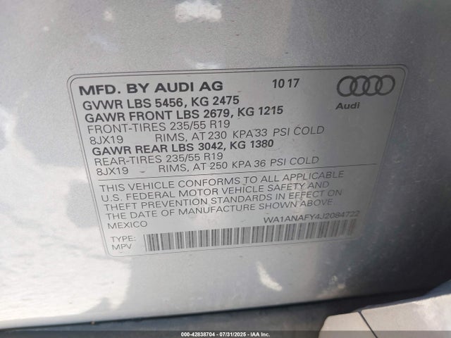 2018 AUDI Q5 WA1ANAFY4J2084722 Photo 8