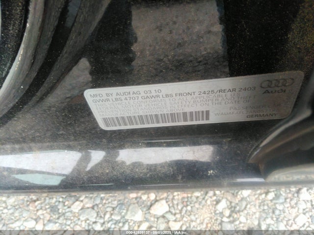 2010 AUDI A4 WAUAFAFL2AN057182 Photo 8
