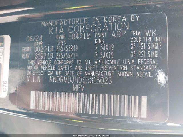 2025 KIA SORENTO PLUG-IN HYBRID KNDRMDJH0S5315023 Photo 8