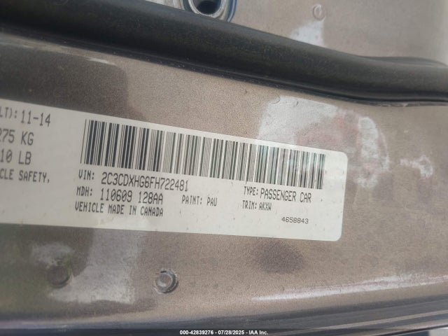 Dodge 2015 2015 2C3CDXHG6FH722481 Image 9