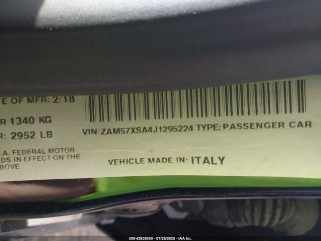 2018 MASERATI GHIBLI ZAM57XSA4J1295224 Photo 8