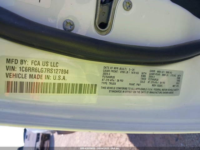 1C6RR6LG7RS127894 RAM 1500