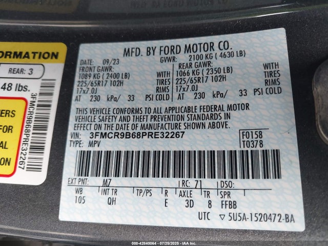 Ford dragon 2023 3FMCR9B68PRE32267 Image 9